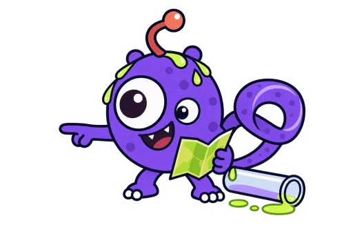 The Loop Labs field explorer mascot pointing toward Track the World Tour